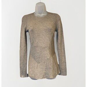 Tom Ford Cashmere Silk Women's Fine Knit Sweater Brown Size Small Made In Italy